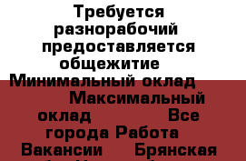 Требуется разнорабочий. предоставляется общежитие. › Минимальный оклад ­ 40 000 › Максимальный оклад ­ 60 000 - Все города Работа » Вакансии   . Брянская обл.,Новозыбков г.